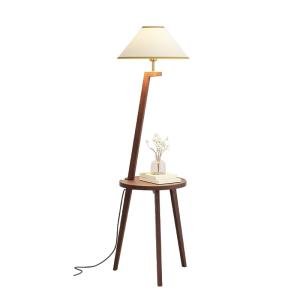 Floor lamp, bedroom bedside table, shelf, integrated desk lamp,