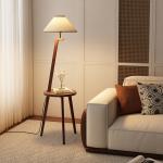 Floor lamp, bedroom bedside table, shelf, integrated desk lamp,