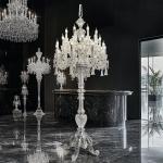 Floor lamp hotel lobby villa living room modern luxury decoration crystal floor lamp
