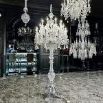 Floor lamp hotel lobby villa living room modern luxury decoration crystal floor lamp