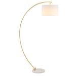 SAFAVIEH Lighting Collection Madigan Contemporary Gold/White 70-inch Arched Floor Lamp (LED Bulb Included)
