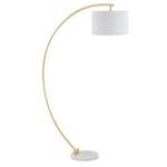 SAFAVIEH Lighting Collection Madigan Contemporary Gold/White 70-inch Arched Floor Lamp (LED Bulb Included)