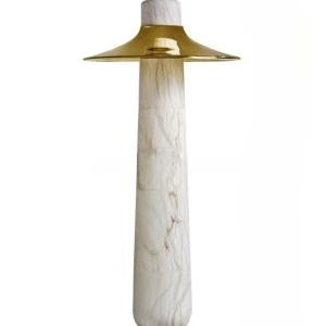 Luxury Designer Living Room Alabaster Floor Light Hotel Villa Shopping Mall Marble Stone Floor Standing Lamps