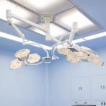 Medical Surgery Examination Led Surgical Lamp Operating Light Flower Single Arm Operation Ceiling LED Lamp Color Adjustable