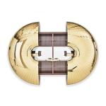 Multi functional and extendable wall mounted wine cabinet modern light luxury high-end design stainless steel art wine cabinet