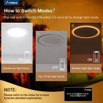 Amico 12 Pack 6 Inch 5CCT LED Recessed Ceiling Light with Night Light, 2700K/3000K/3500K/4000K/5000K Selectable Ultra-Thin Lighting, 12W=110W, 1100LM, Dimmable Canless Wafer Downlight ETL&FCC