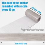 1 Roll 10cmx5m Self-adhesive Tape Wood Grain Waterproof Strong Decorative Tape Furniture Landscaping Door Frame Floor Skirting