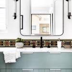 29 Styles Self-adhesive Waist Line Decorative Strip Bathroom Skirting Line Floor Tiles Waterproof  Peel & Stick Wall Sticker