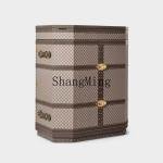 LXY household floor-to-ceiling solid wood storage cabinet with mirror light luxury high-end jewelry cabinet