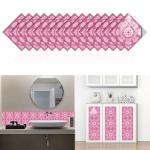 15pcs/set 8/10/12/15cm Floor Tiles Diagonal Wall Stickers Desk Wardrobe Decoration Art Mural Bathroom Waist Line PVC Wall Decals