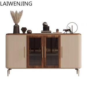 HLZ light luxury medium and ancient style side cabinet modern simple restaurant small apartment wall storage cabinet