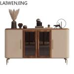 HLZ light luxury medium and ancient style side cabinet modern simple restaurant small apartment wall storage cabinet