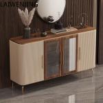 HLZ light luxury medium and ancient style side cabinet modern simple restaurant small apartment wall storage cabinet