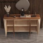 HLZ light luxury medium and ancient style side cabinet modern simple restaurant small apartment wall storage cabinet