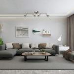 Unicozin LED 4 Light Track Lighting Kit, Matt Nickel 4 Way Ceiling Spot Lighting, Flexibly Rotatable Head, Modern Track Light Included 4 x LED GU10 Bulb (4W, Daylight White 5000K, 400LM)