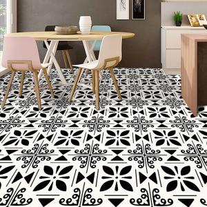 Kitchen Bathroom Oil Waterproof Non-slip Twill Floor Paste Bathroom Bedroom Living Room DIY Floor Paste Stickers
