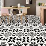 Kitchen Bathroom Oil Waterproof Non-slip Twill Floor Paste Bathroom Bedroom Living Room DIY Floor Paste Stickers