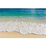 3D Ocean Beach Floor Sticker Seawater Wallpaper Self-Adhesive Wall Mural Decal