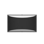 Aipsun Indoor Black Modern LED Wall Sconce Interior Wall Lights Set of 2 Hardwired Up and Down Wall Mount Light for Living Room Bedroom Hallway Corridor Cool White 6000K(with G9 Bulbs)