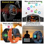 2025 New For Xiaomi Military Grade Smart Watch Men 1.96" AMOLED Screen 5ATM Waterproof Sports Fitness Tracker BT Call Smartwatch