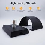 KICAAO Modern LED Wall Sconce,Warm White 3000K,Hardwired Indoor Outdoor Black Wall Lights Set of 2 Up and Down Wall Mount Light for Living Room Bedroom Hallway Corridor Conservatory(with G9 Bulbs)