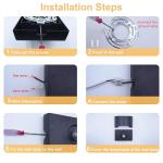 KICAAO Modern LED Wall Sconce,Warm White 3000K,Hardwired Indoor Outdoor Black Wall Lights Set of 2 Up and Down Wall Mount Light for Living Room Bedroom Hallway Corridor Conservatory(with G9 Bulbs)