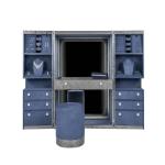 Light luxury high-end solid wood floor-to-ceiling jewelry cabinet dresser with mirror modern