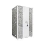 Light luxury high-end solid wood floor-to-ceiling jewelry cabinet dresser with mirror modern