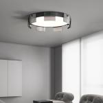 Italian minimalist bedroom round LED ceiling light, Nordic creativity