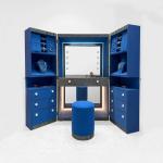 Light luxury high-end solid wood floor-to-ceiling jewelry cabinet dresser with mirror modern