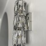 SANDYHA Modern Crystal Wall Light Long Strip Background Light LED Lighting Fixture For Home Decor Bedroom Living Room Corridor