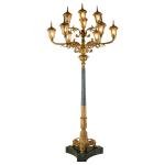 All copper, large, living room, floor lamp, European style, villa, hotel