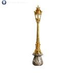 European and American style luxury villa mansion floor lamp pure copper ceramic French lighting lobby luxury Czech crystal lamps