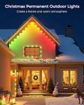 Permanent Outdoor Lights for House, 100ft Smart RGB LED Eave Lights Outdoor Decor with App/Remote Control, IP67 Waterproof Lighting with Multi Scene Modes for Christmas, Daily, Party, Holiday