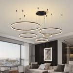 Modern Led Ceiling Chandelier Circular Ring Chandelier Living Bedroom Dining Room Lighting Home Indoor Lighting Decor Chandelier