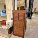 Light luxury jewelry cabinet with mirror floor-to-ceiling household Italian solid wood jewelry cabinet designer