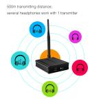 Fashionable LED Flashing Light Silent Disco Headphone Quiet Party Headset 40 Pcs Bundle with 500M Distance Transmitters