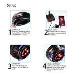Fashionable LED Flashing Light Silent Disco Headphone Quiet Party Headset 40 Pcs Bundle with 500M Distance Transmitters