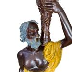 French style, all copper, living room, earth lamp, European style, luxury, floor lamp