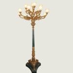 French style, all copper, living room, floor lamp, large, luxury, vintage, European style