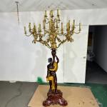 French style, all copper, living room, earth lamp, European style, luxury, floor lamp