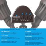 LEONLITE COB LED Security Light, Motion Sensor Flood Lights Outdoor, Aluminum, 3 Modes Motion Detector+Dusk to Dawn+Switch Control, 100-277V, Adjustable 2-Head, IP65, 5000K Daylight, ETL, Bronze