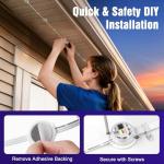 JOH Permanent Outdoor Lights, 100FT RGB+IC Smart LED Outdoor Lights with App/Remote Control, DIY Scene Modes Lighting & IP67 Waterproof, Eaves Light for Christmas, Holiday, Daily Decorations