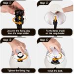 FAISHILAN Touch Table Lamp for Bedroom Set of 2, Farmhouse 3-Way Dimmable Table Lamps for Nightstand with Fabric Shade, Lamps for Living Room，Desk Lamps for Home Office, Black Lamp for Bedroom