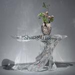 FG light luxury high-grade acrylic entrance table Home villa crystal entrance table Wall decoration table
