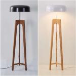 Modern Pileo Porada Floor Light Classical Wood Floor Lamp For Hotel Bedroom Living Room Home Art Deco Tripod Mushroom Table Lamp