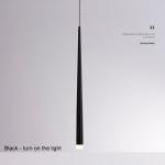 Nordic Modern LED Chandelier Bedroom Headboard 7W AC100-220V Light Tube Family Kitchen Ddining Room Interior Decoration