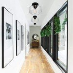 Industrial Semi Flush Mount Ceiling Light Fixture