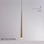 Nordic Modern LED Chandelier Bedroom Headboard 7W AC100-220V Light Tube Family Kitchen Ddining Room Interior Decoration