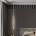 Italy Designer Crystal Bedside Pendant Lamp Modern Minimalist Restaurant Bar Table Led  Copper Lamp Cafe Bedroom Chandeliers